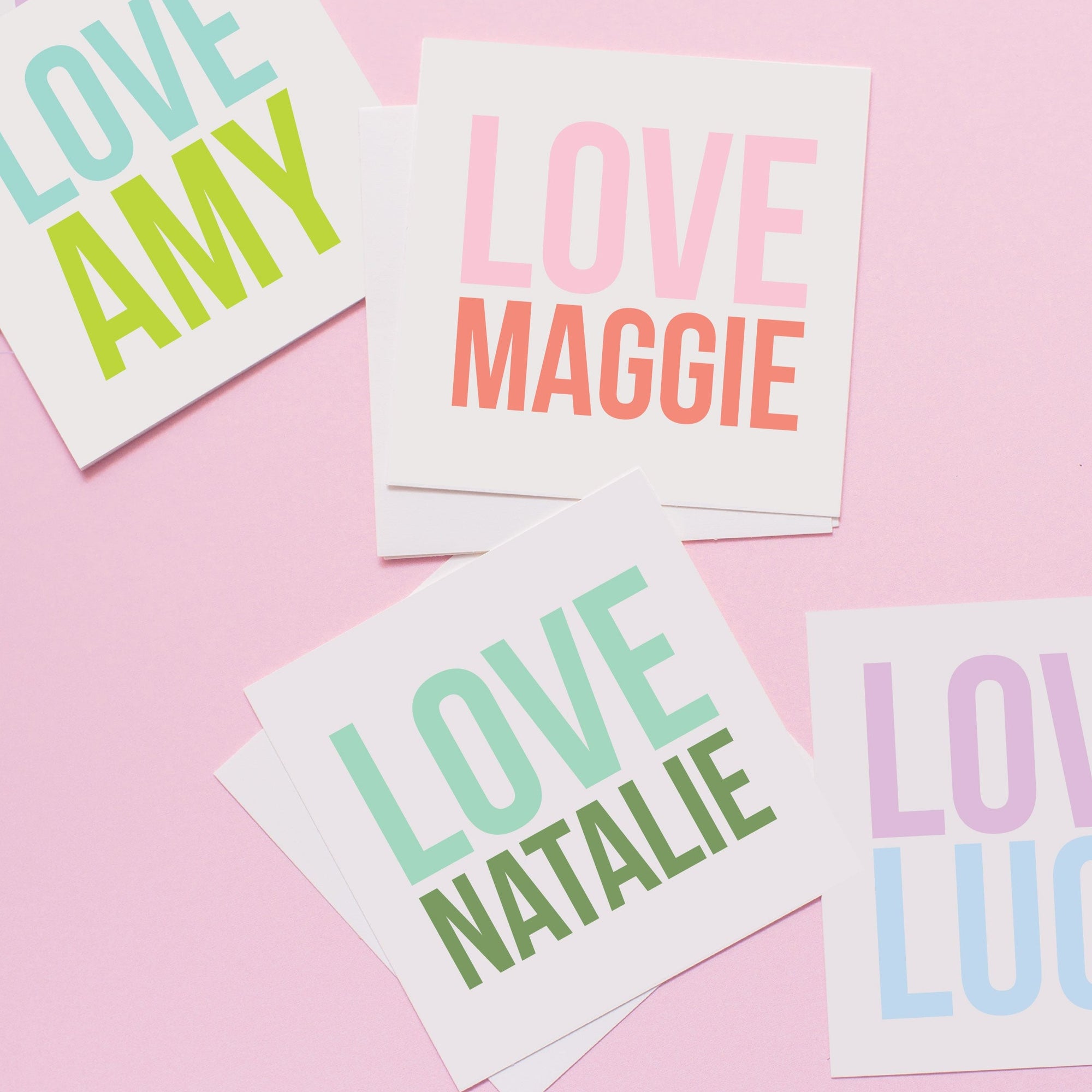 Love Name Gift Stickers - Joy Creative Shop