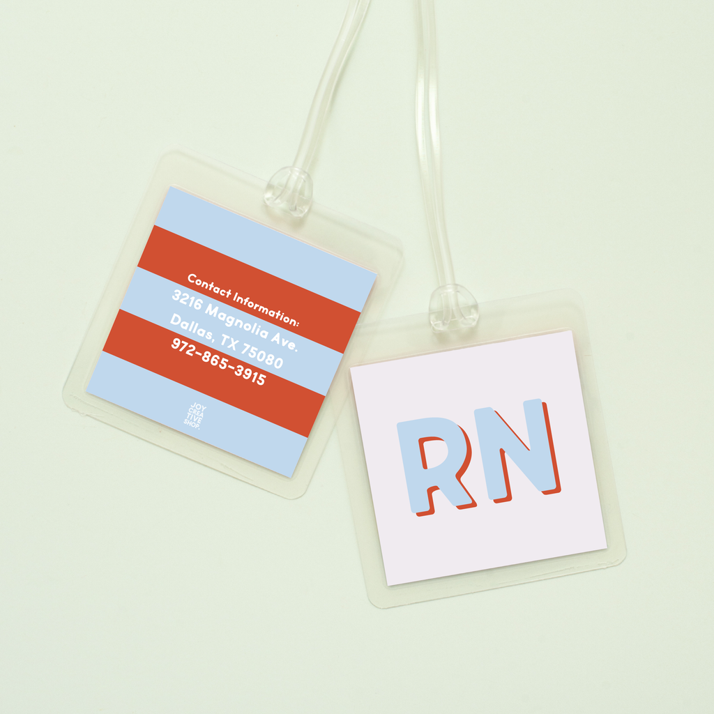 Modern Classics Monogram Bag Tag
