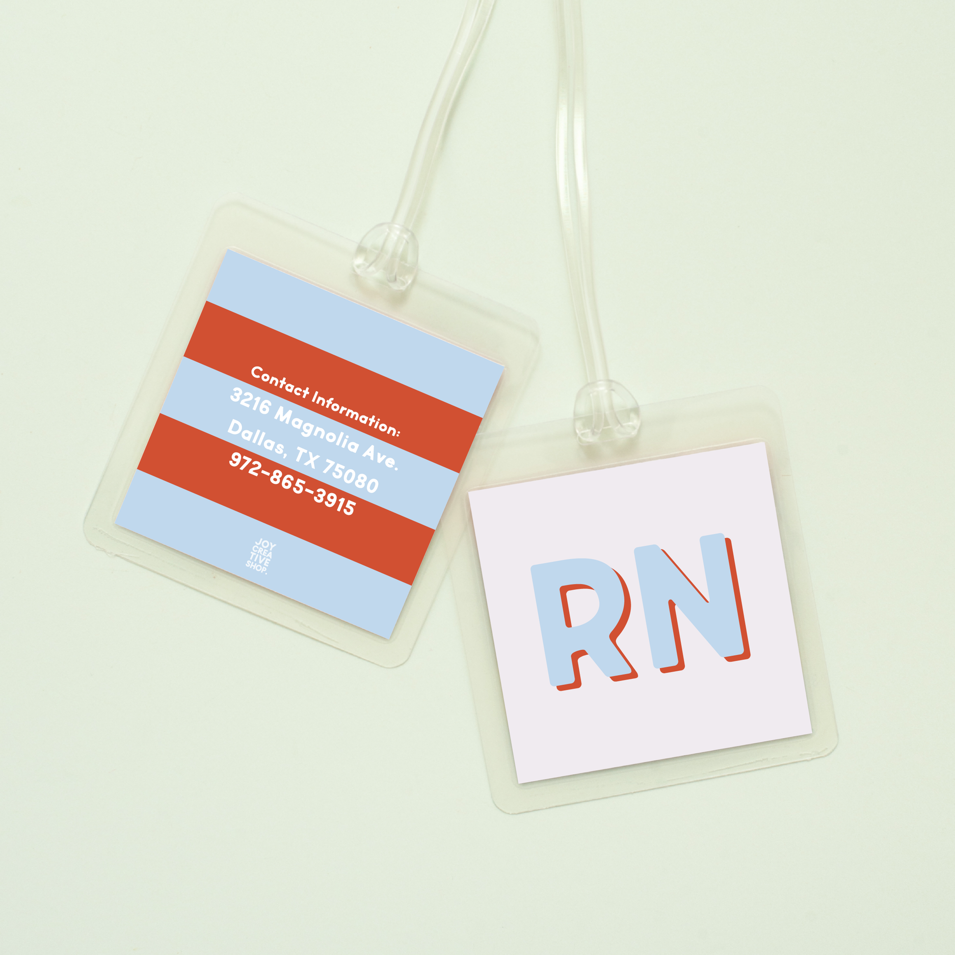 Modern Classics Monogram Bag Tag