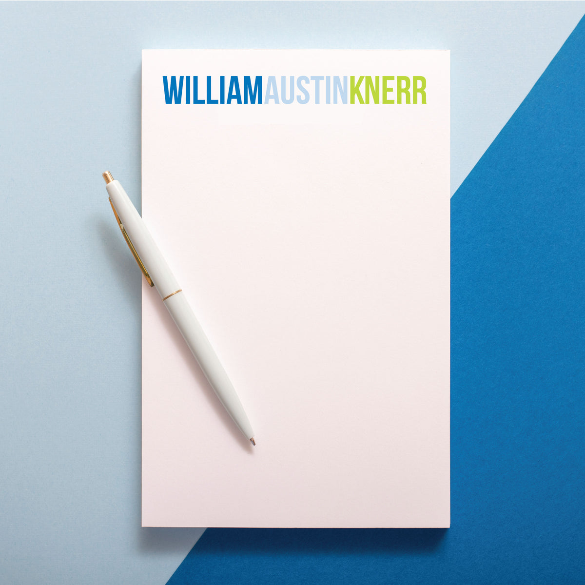 Colorblock Personalized Notepad