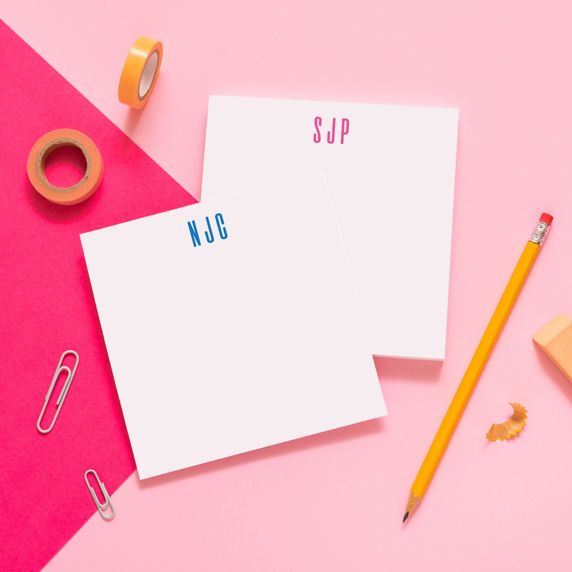 Classic Monogram Personalized Notepad