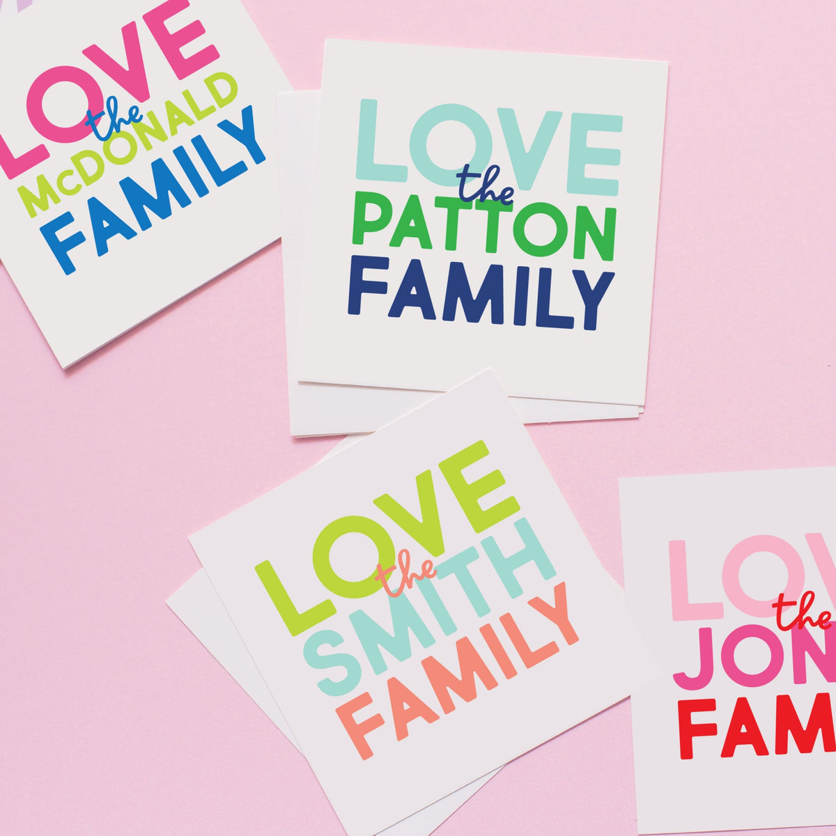 Stacked Family Stickers