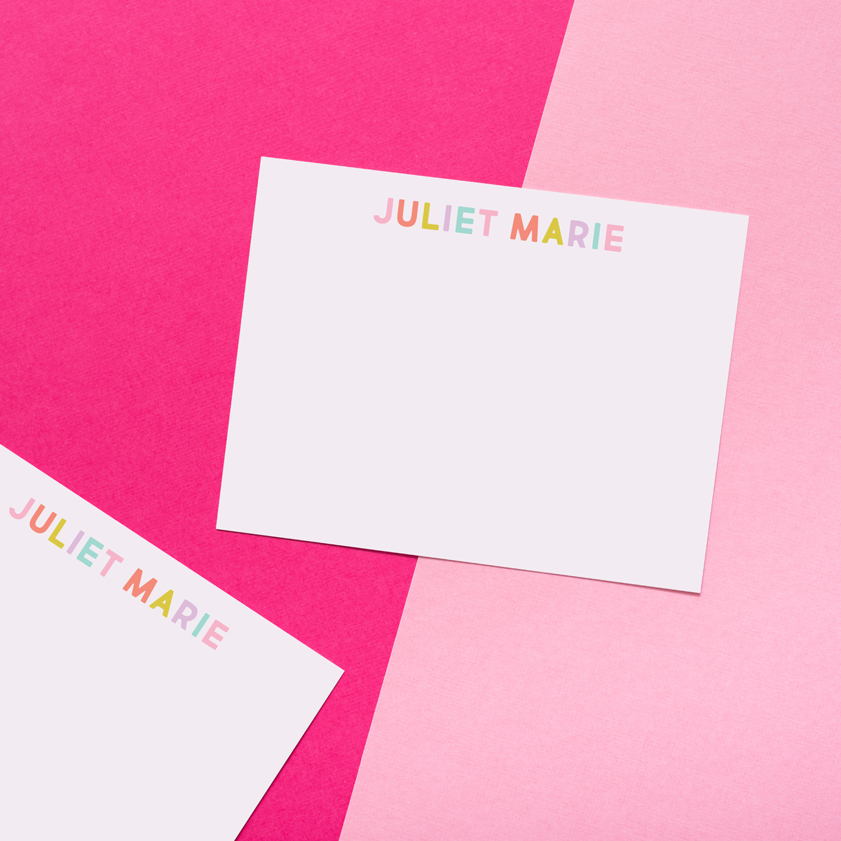 Multicolored Personalized Stationery
