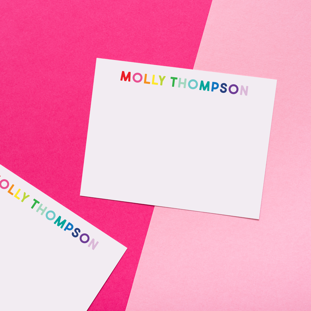 Rainbow Personalized Stationery