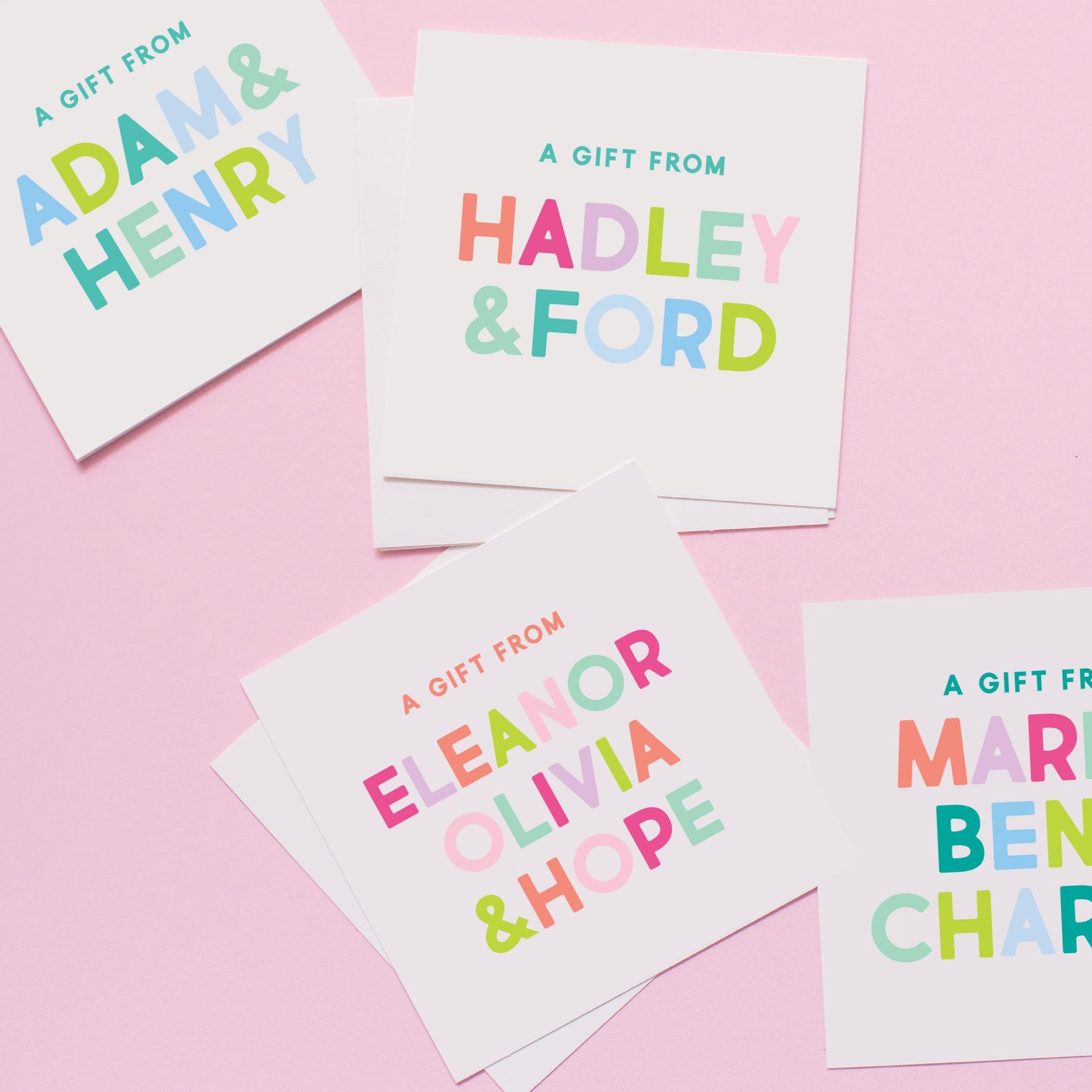 Colorful Names Stickers