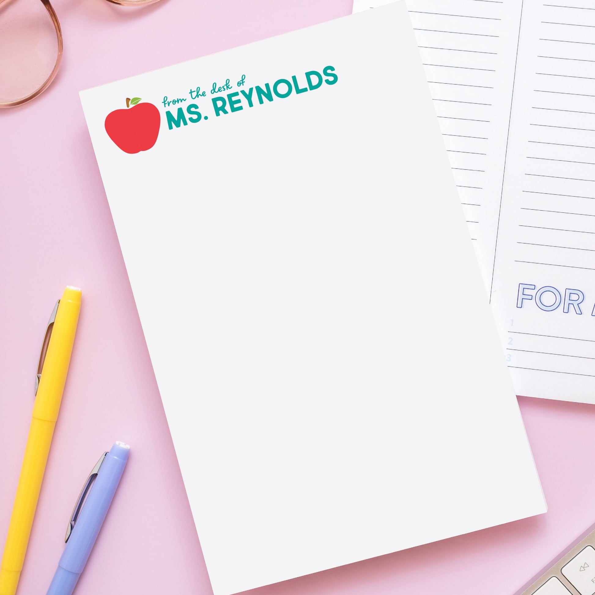Teacher Personalized Notepad