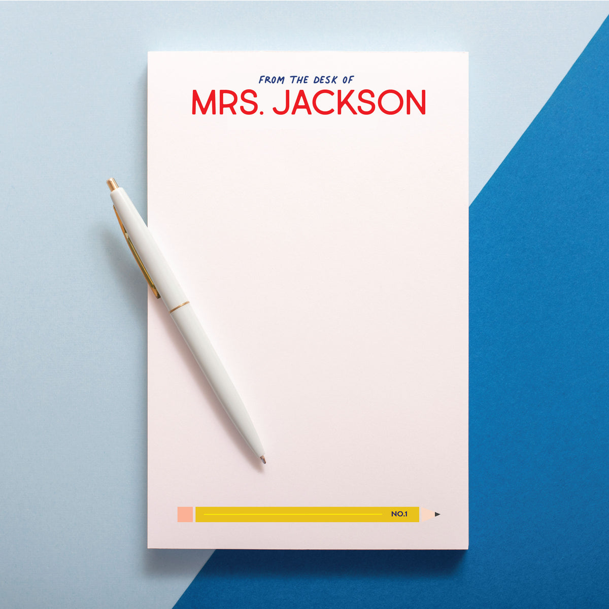 No. 1 Teacher Personalized Notepad