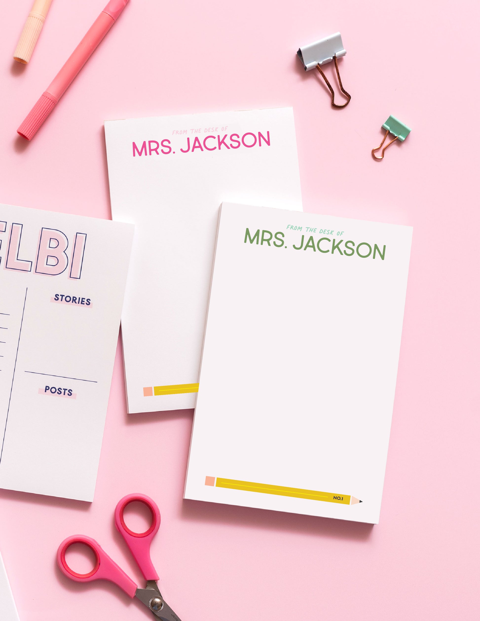 No. 1 Teacher Personalized Notepad