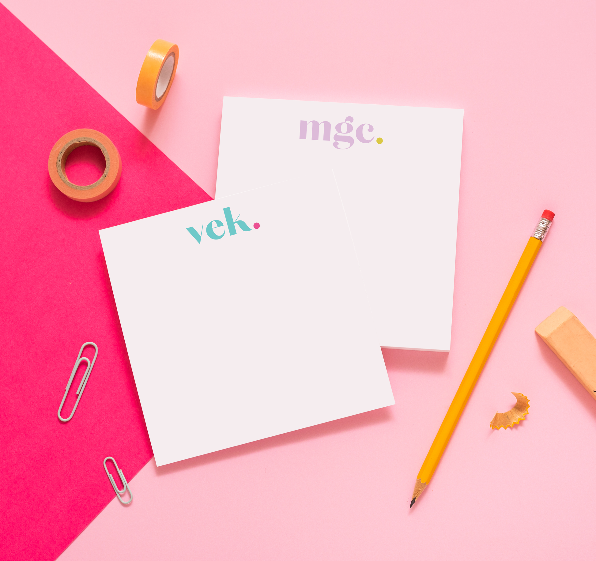 Modern Monogram Personalized Notepad