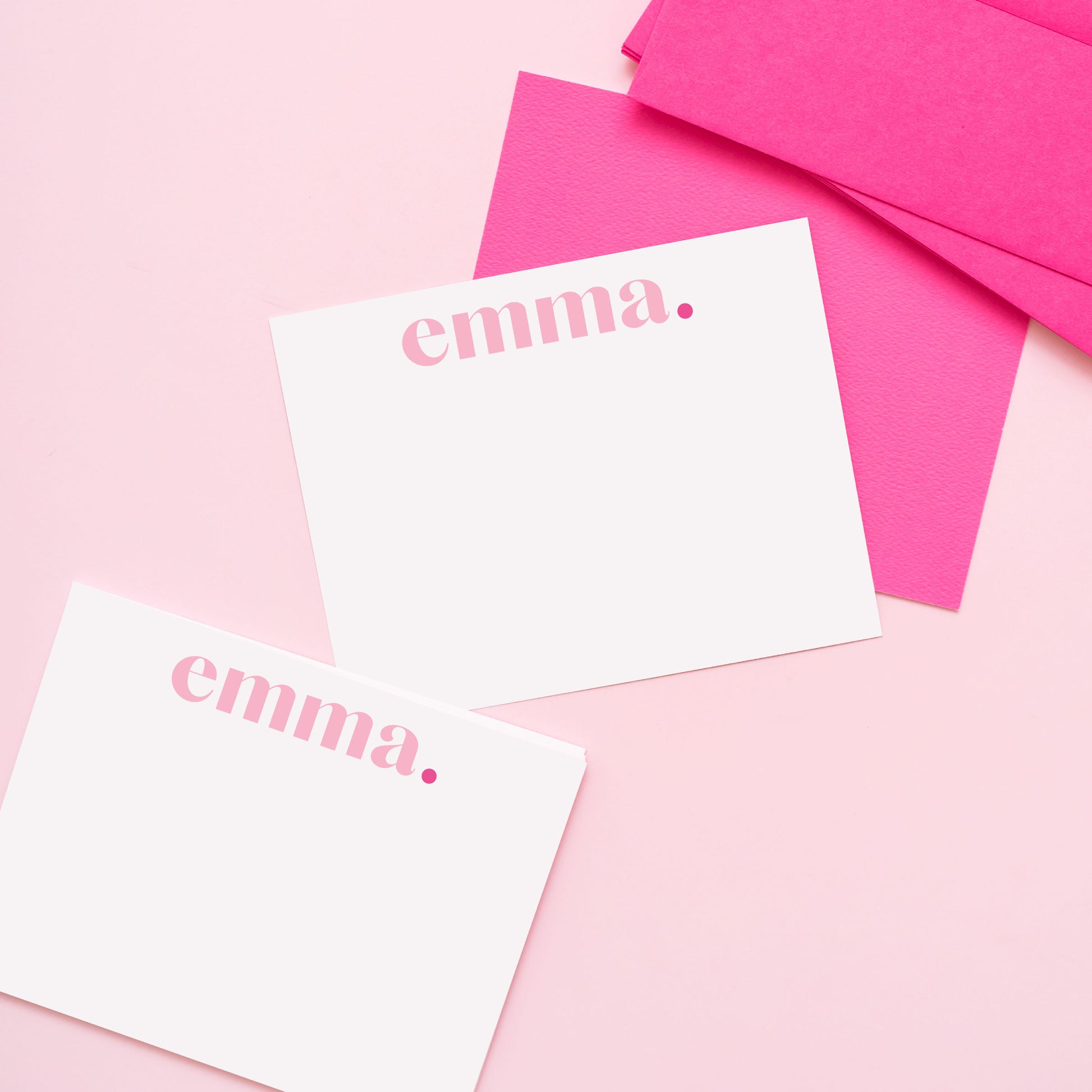 Cheerful Dot First Name Personalized Stationery