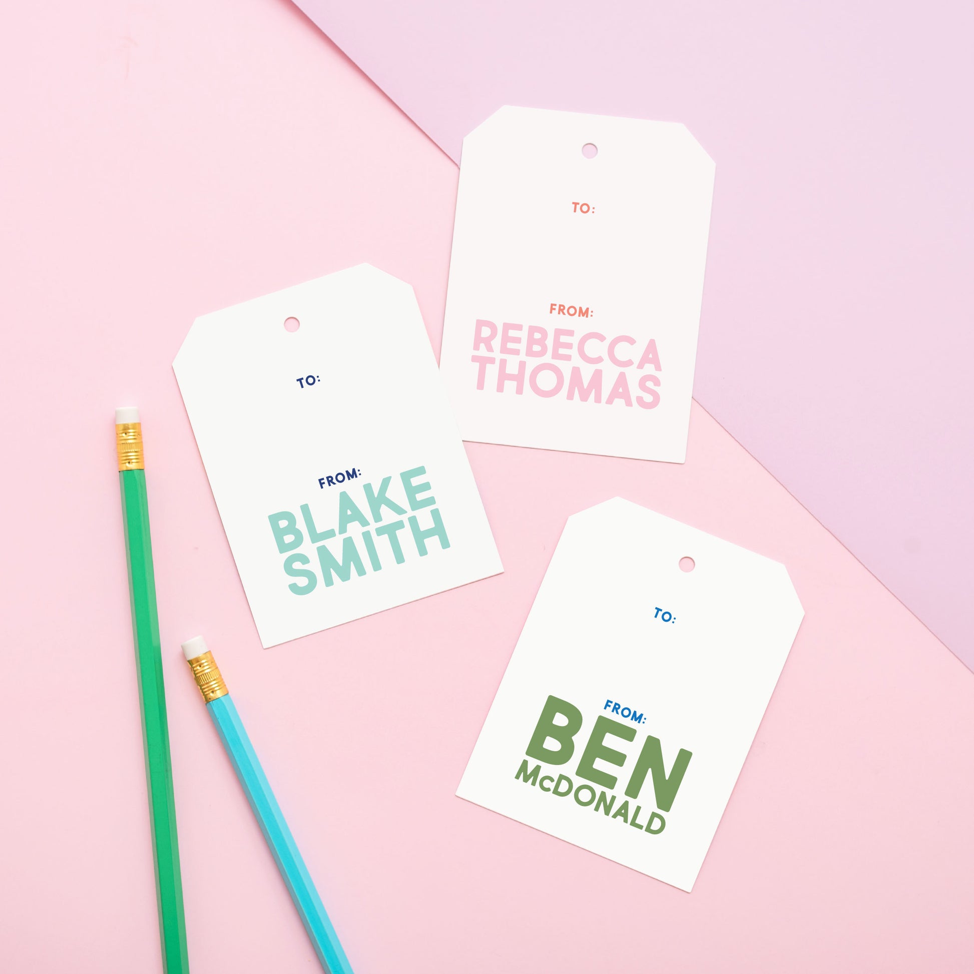 To From Name Gift Tags - Joy Creative Shop