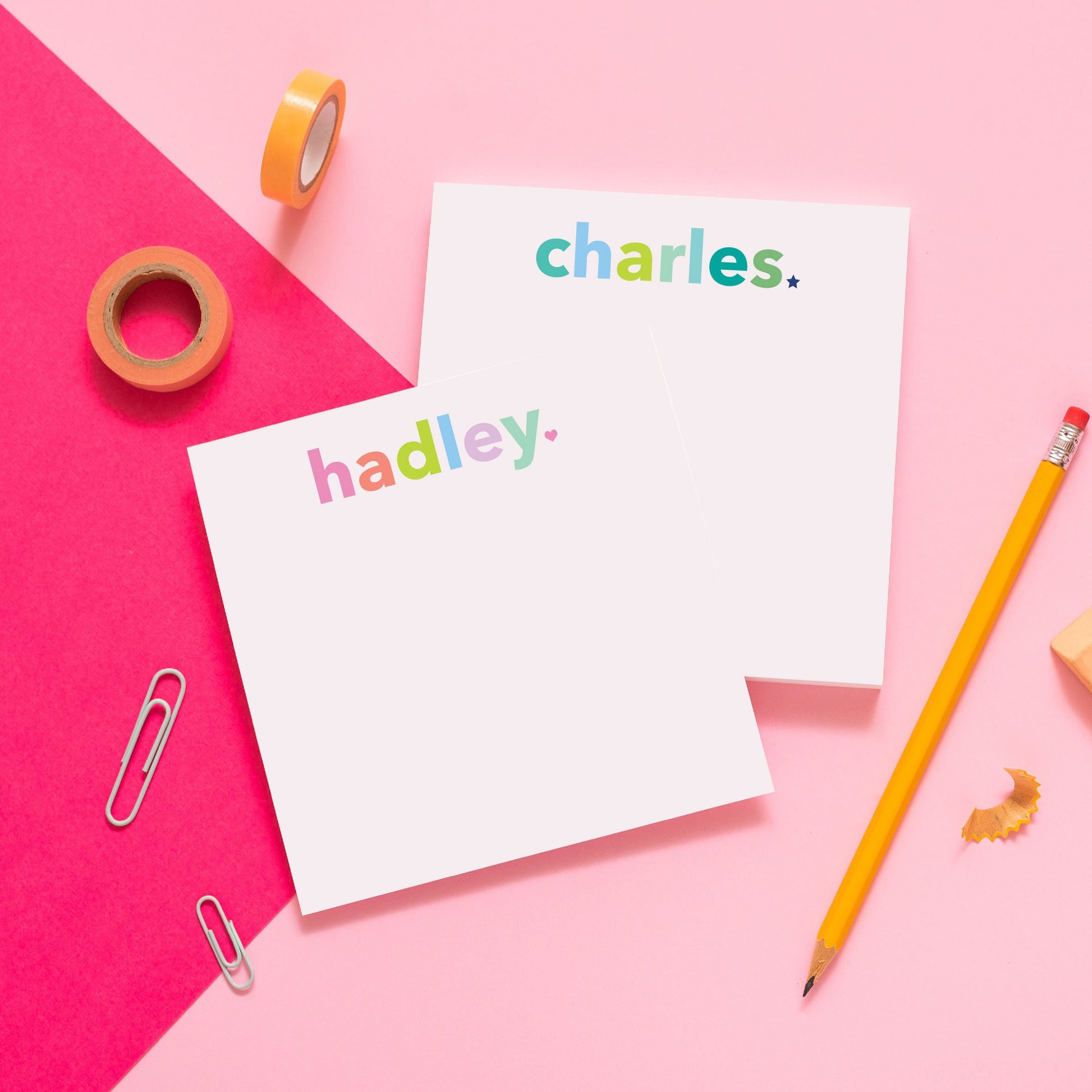 Colorful Kids Personalized Notepad