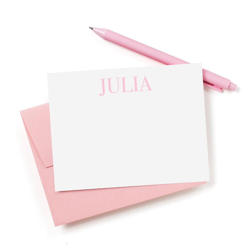 Simple Serif Personalized Stationery