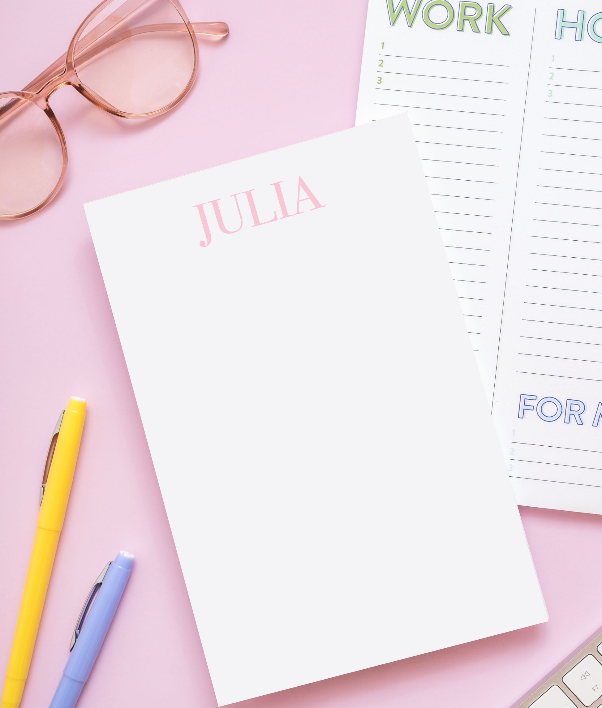 Simple Serif Personalized Notepad