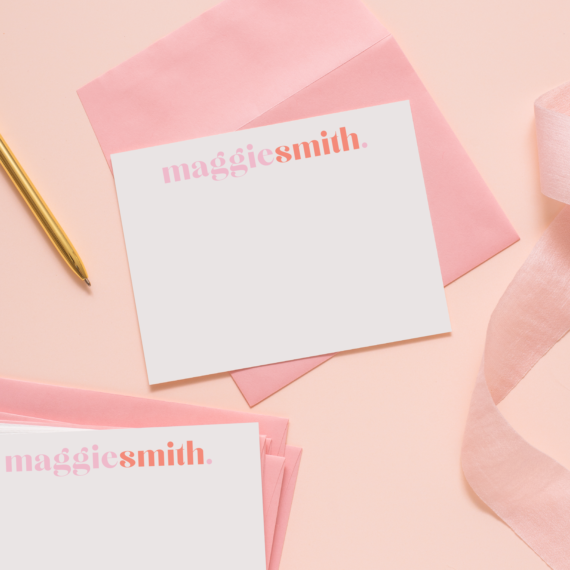 Cheerful Dot Personalized Stationery