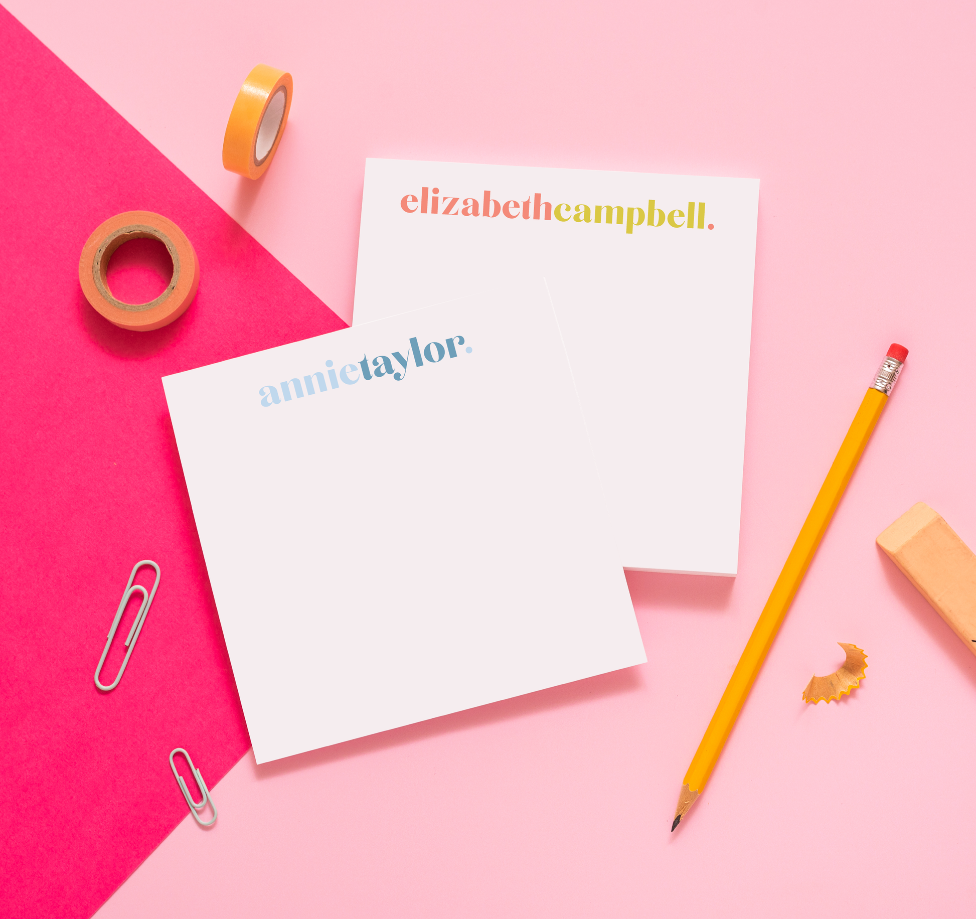 Cheerful Dot Personalized Notepad