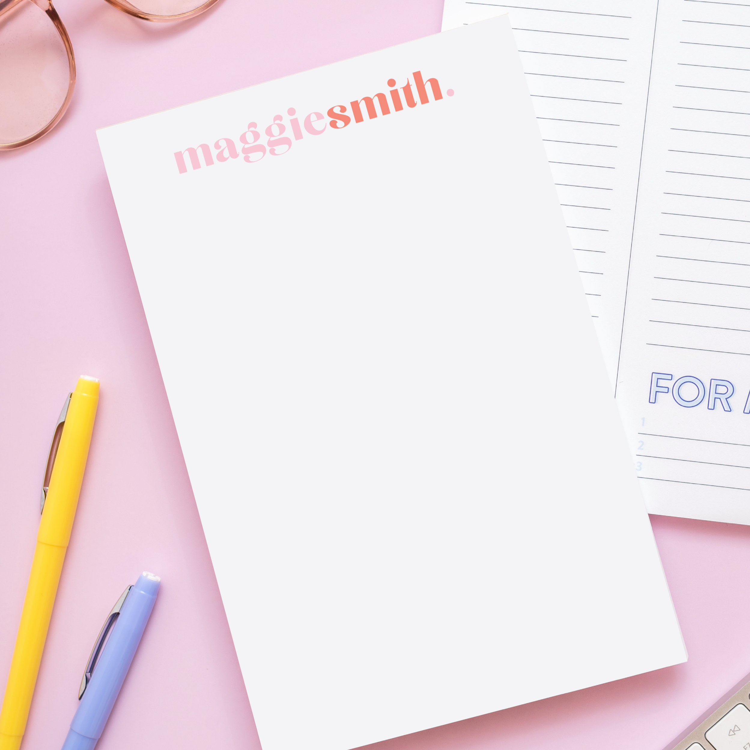 Cheerful Dot Personalized Notepad – Joy Creative Shop