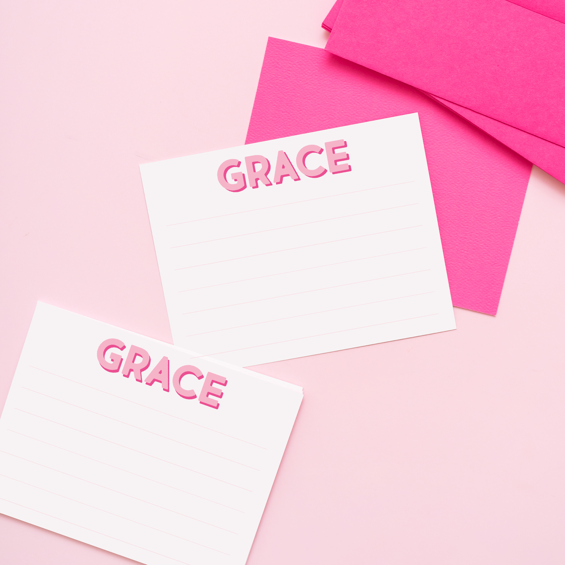Lined Kids Personalized Stationery