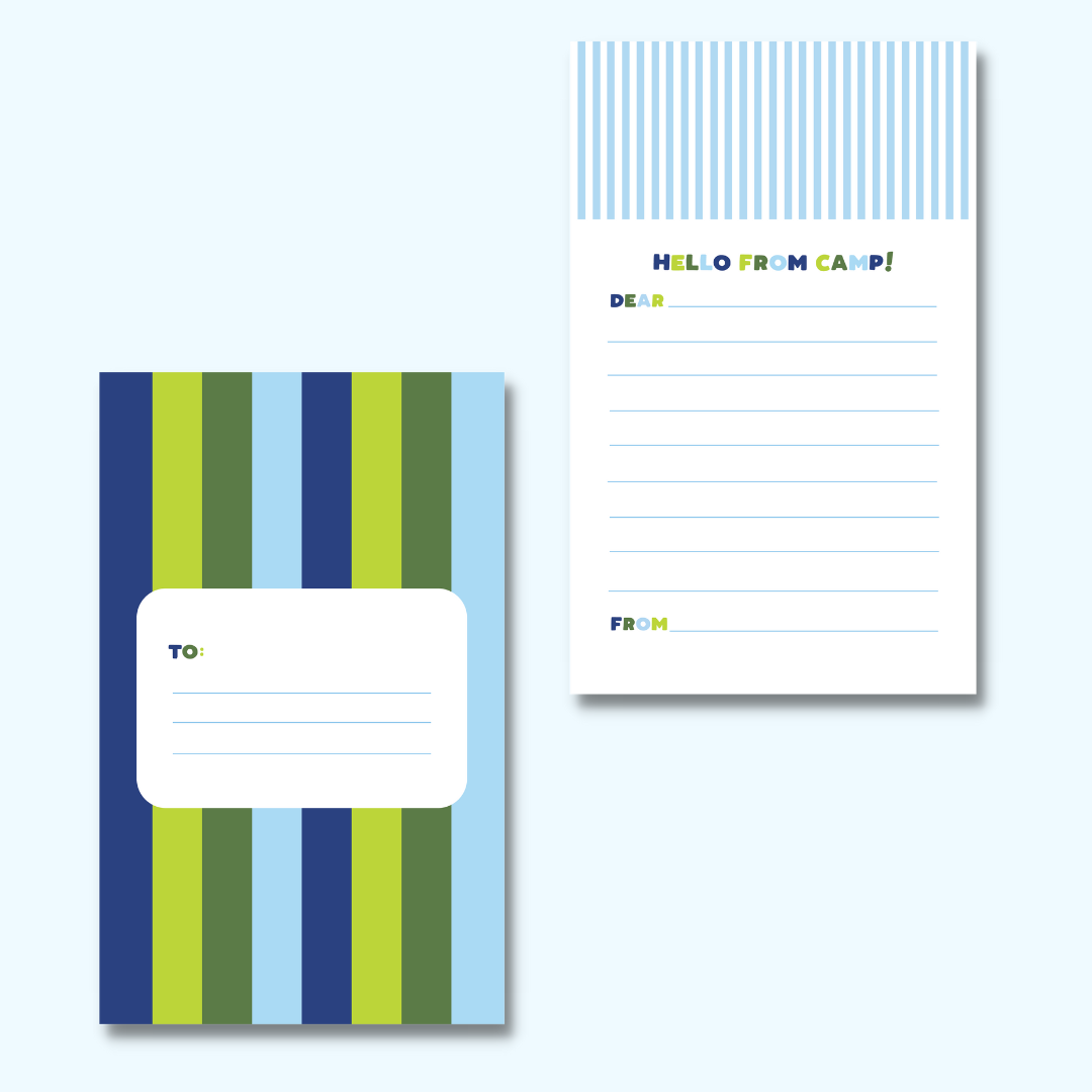 Camp Tri-fold - Blue