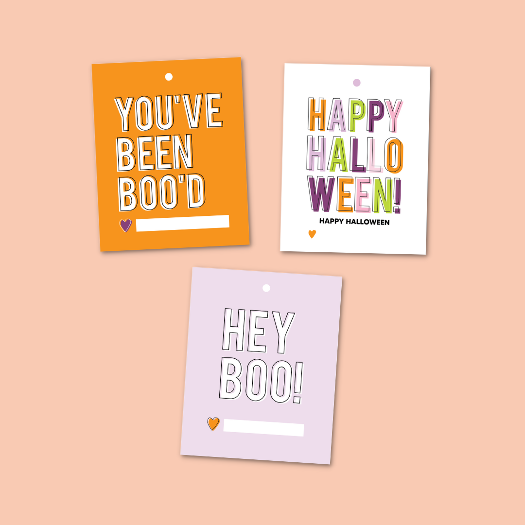 Halloween Boo'd Door Hangers & Gift Tags Printable