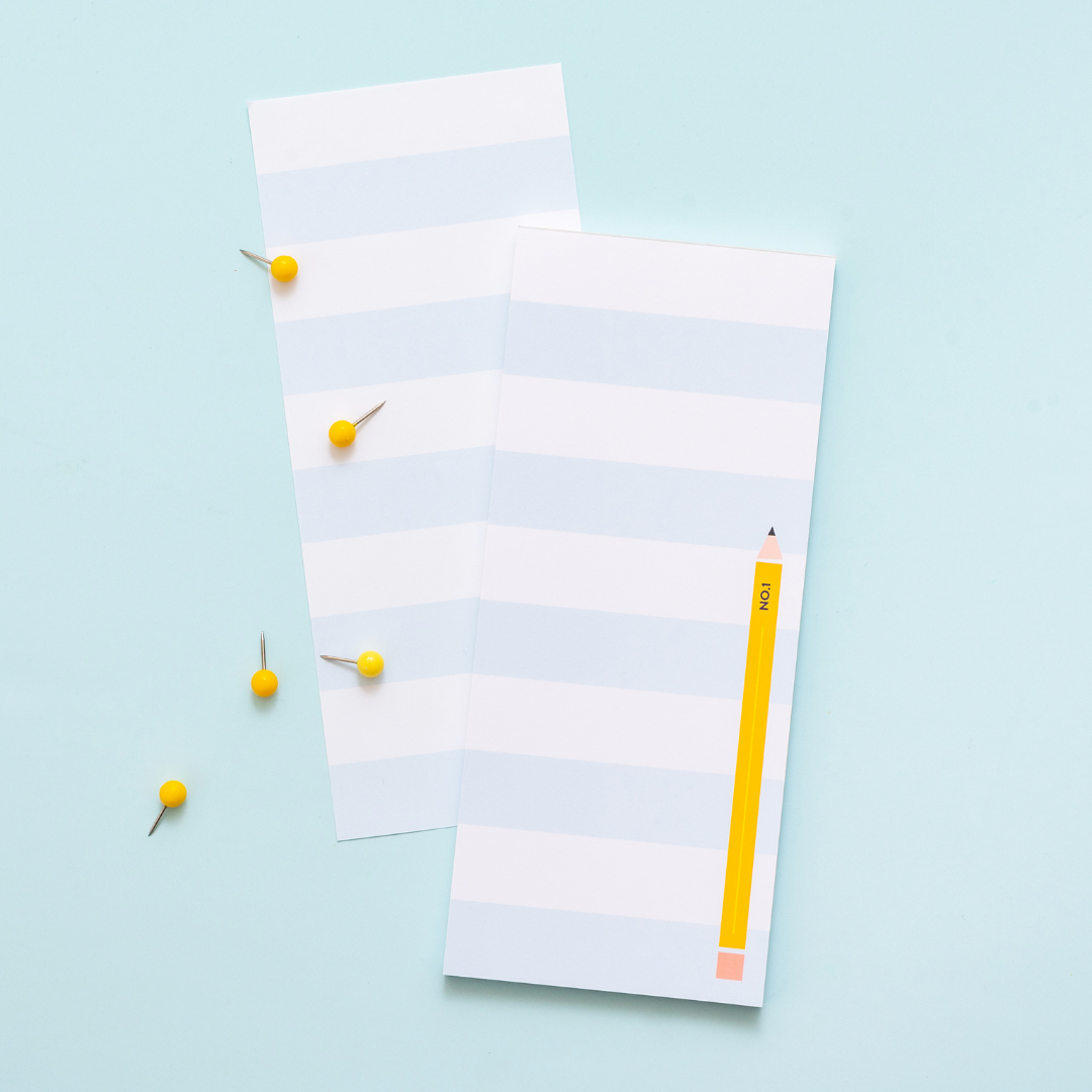 Striped Pencil Notepad
