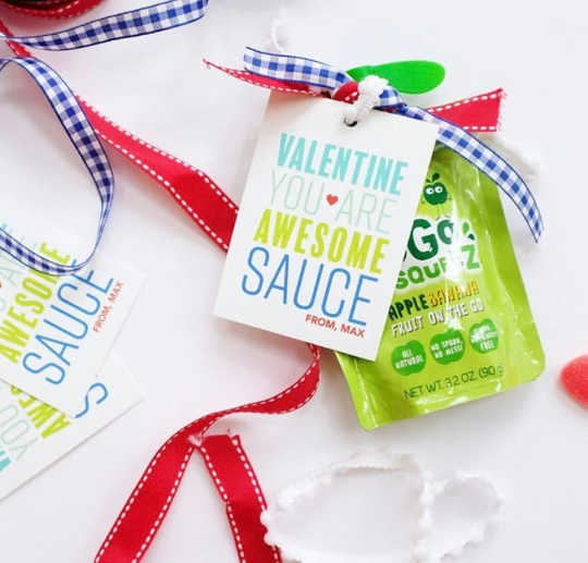 PRINTABLE You are Awesome Sauce Gift Tag Blue