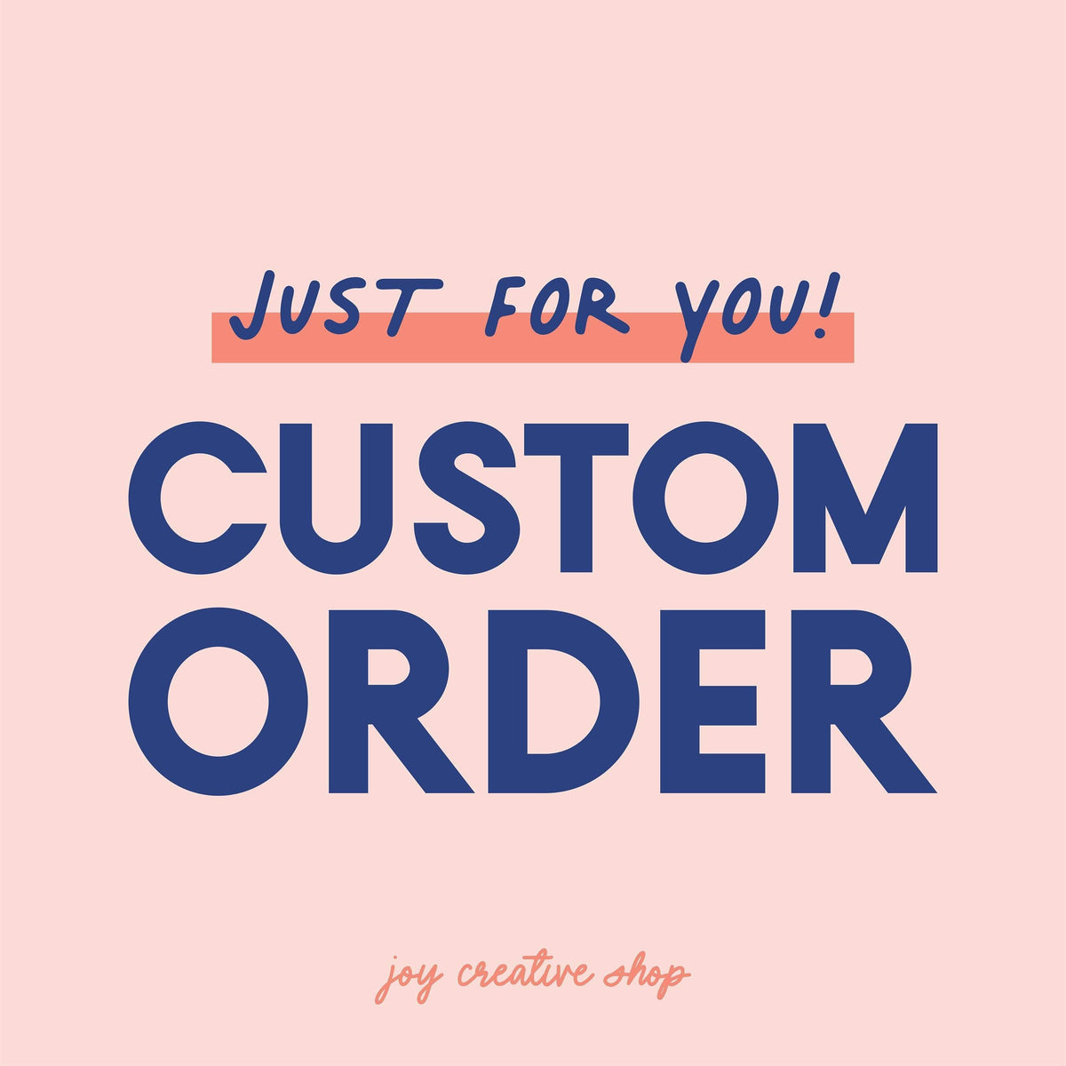 Custom Order for Amanda Torres | Studio A