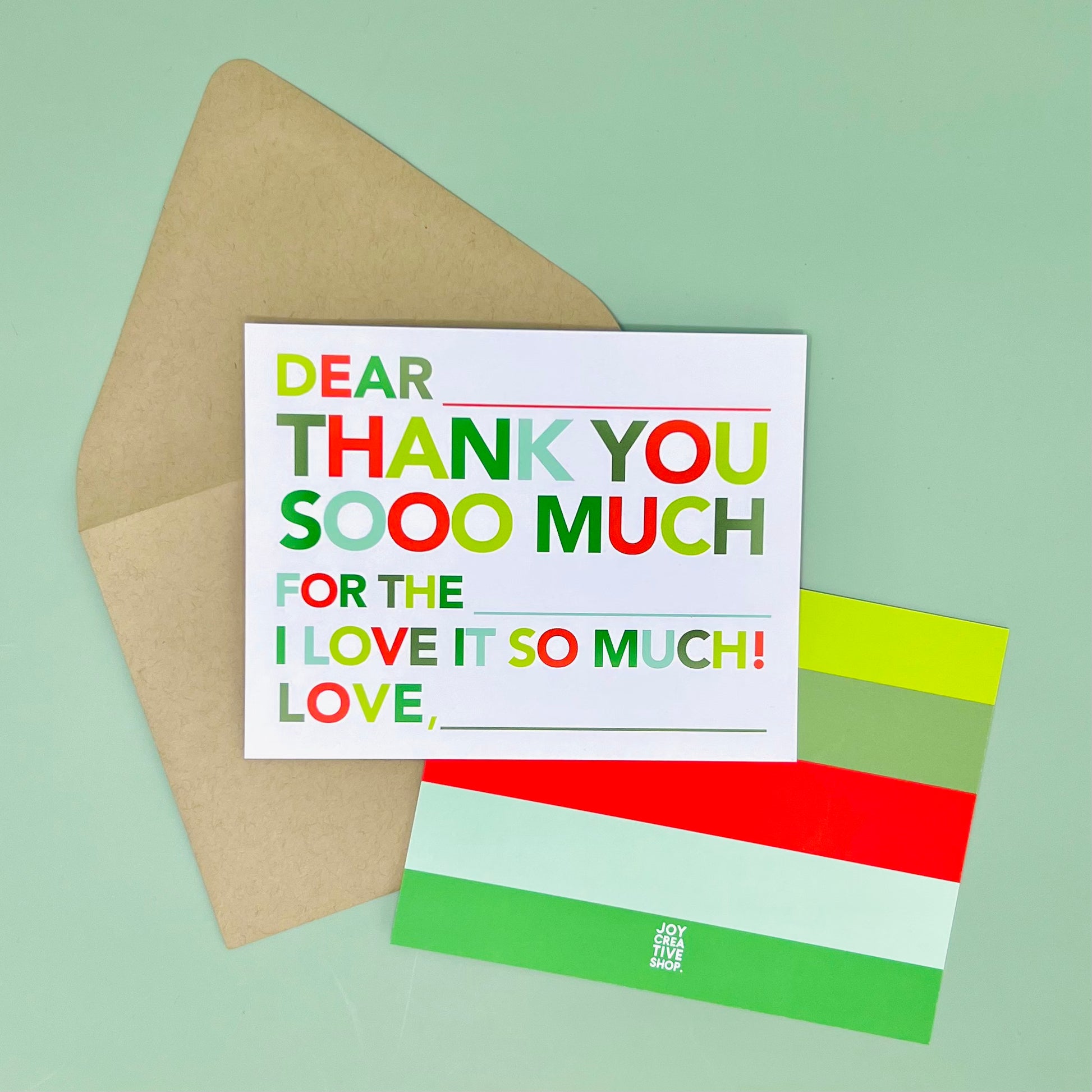 Kids Fill In Thank You Notes - Holiday