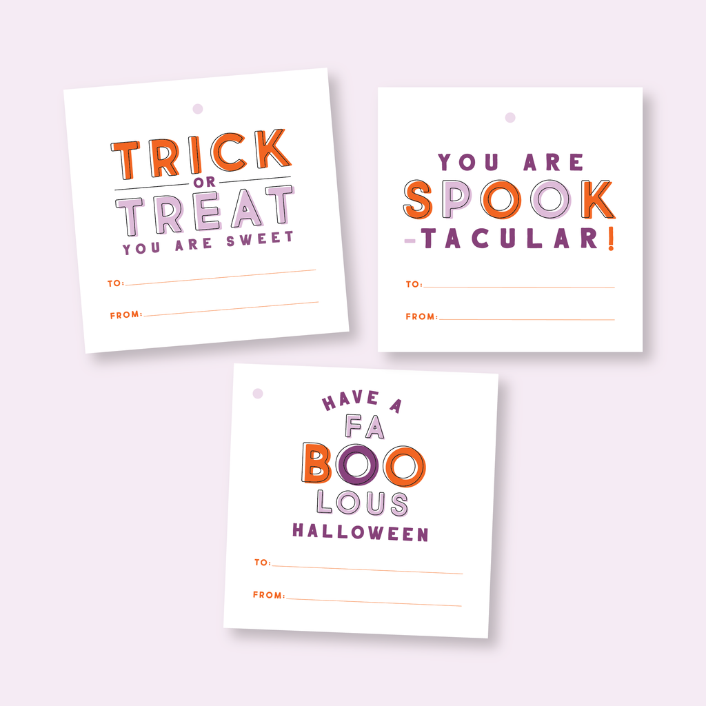 Assorted Halloween Printable Tags