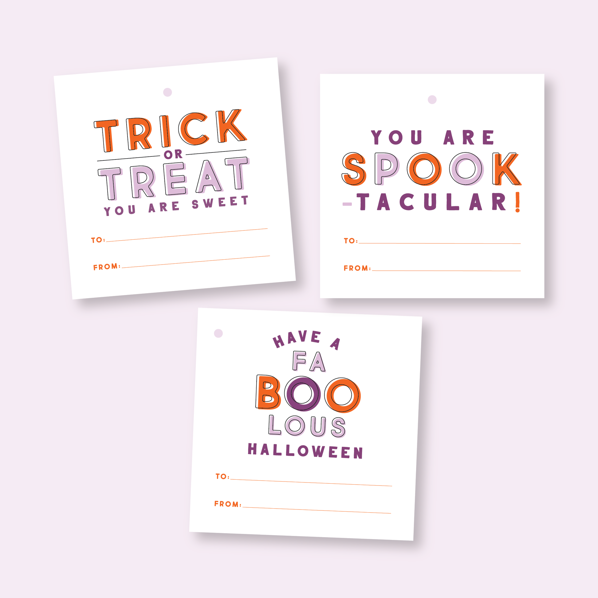 Assorted Halloween Printable Tags