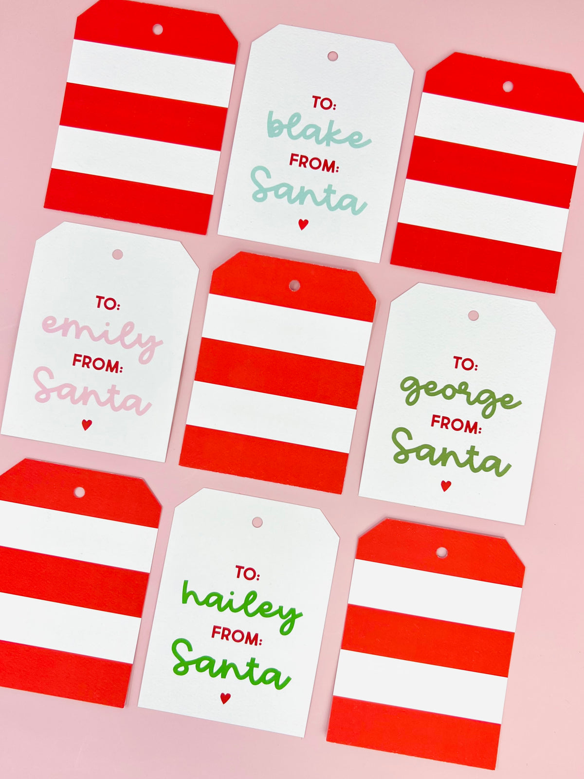 Personalized To From Santa Gift Tags