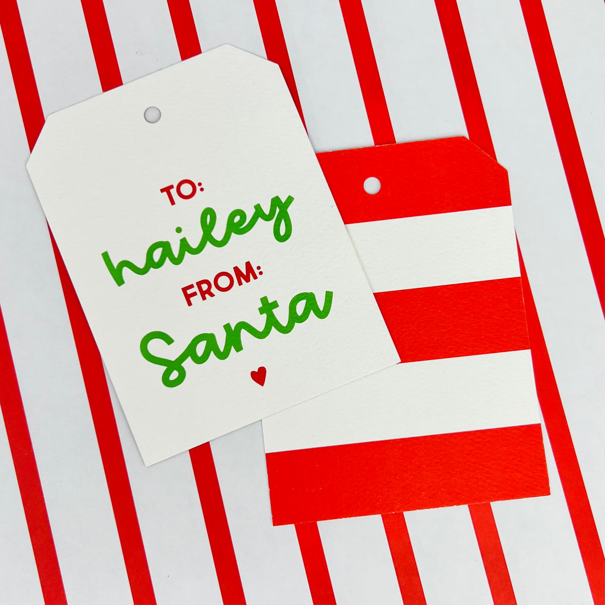 Personalized To From Santa Gift Tags