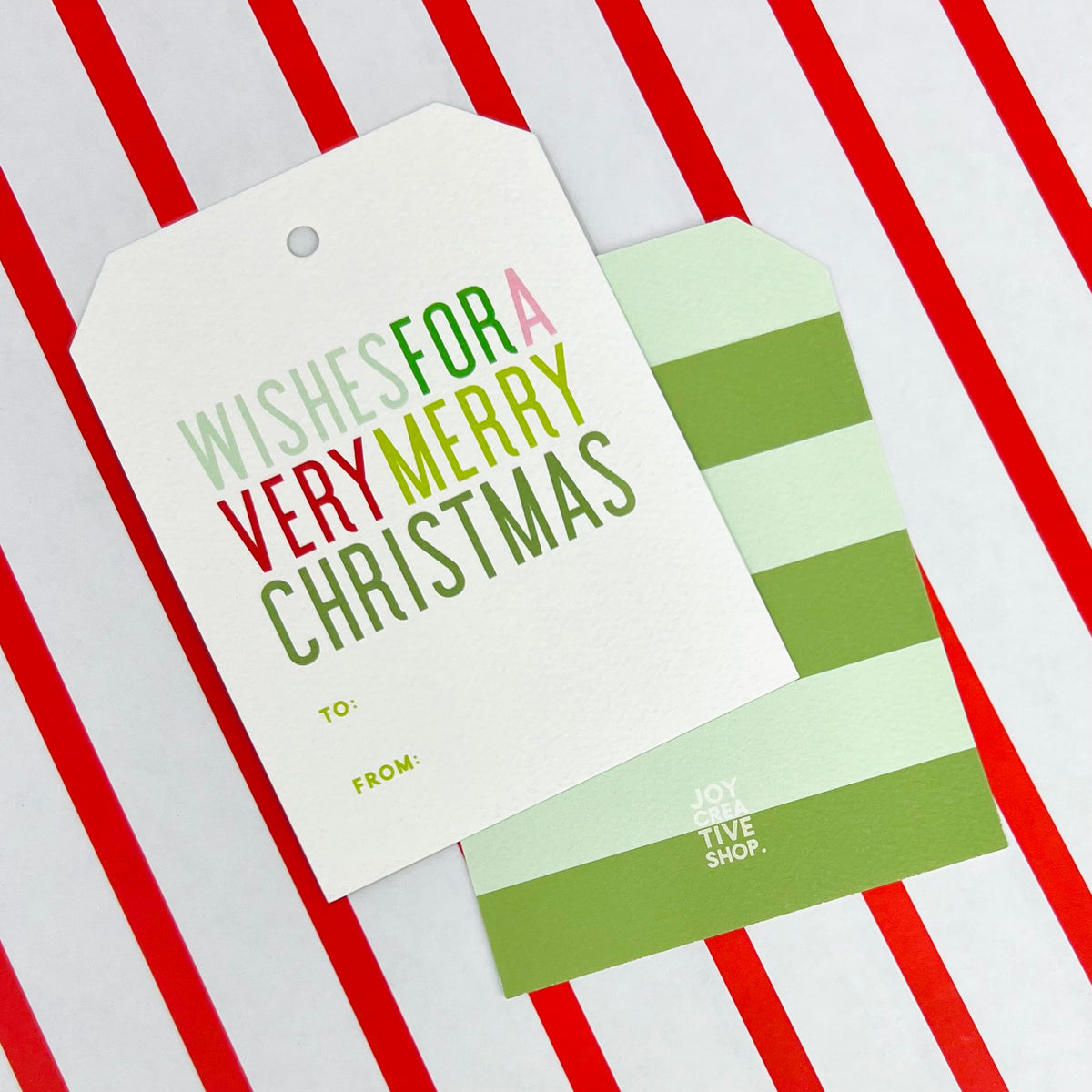 To From Gift Tag | Wishes for a Very Merry Christmas