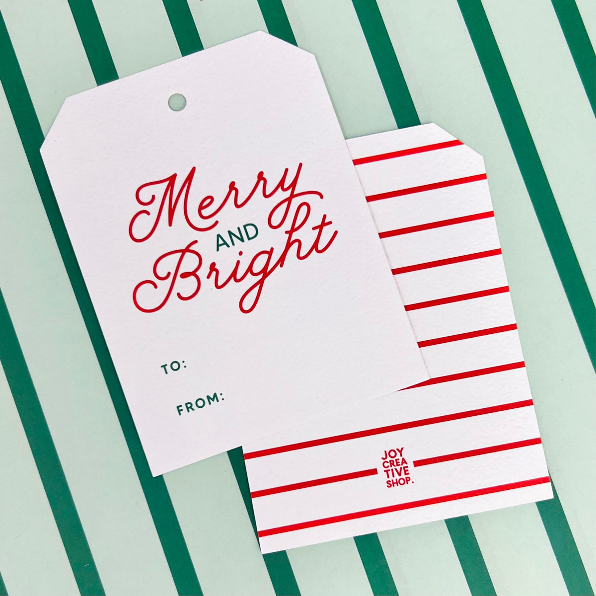 To From Gift Tag | Classic Christmas - Green