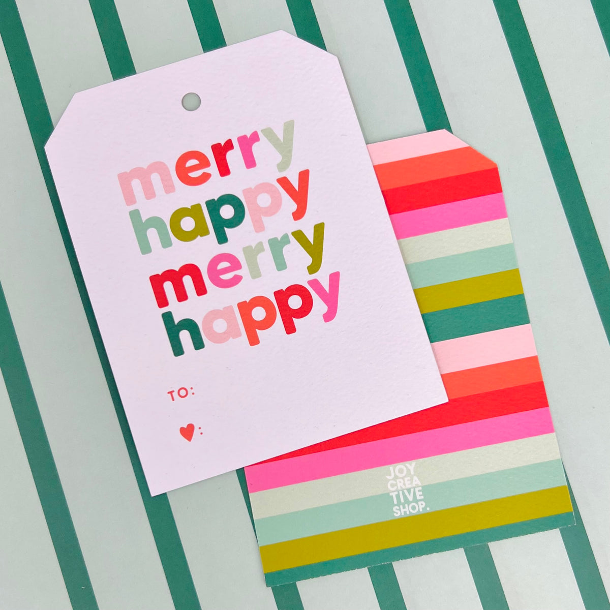 To From Gift Tag | Merry Happy