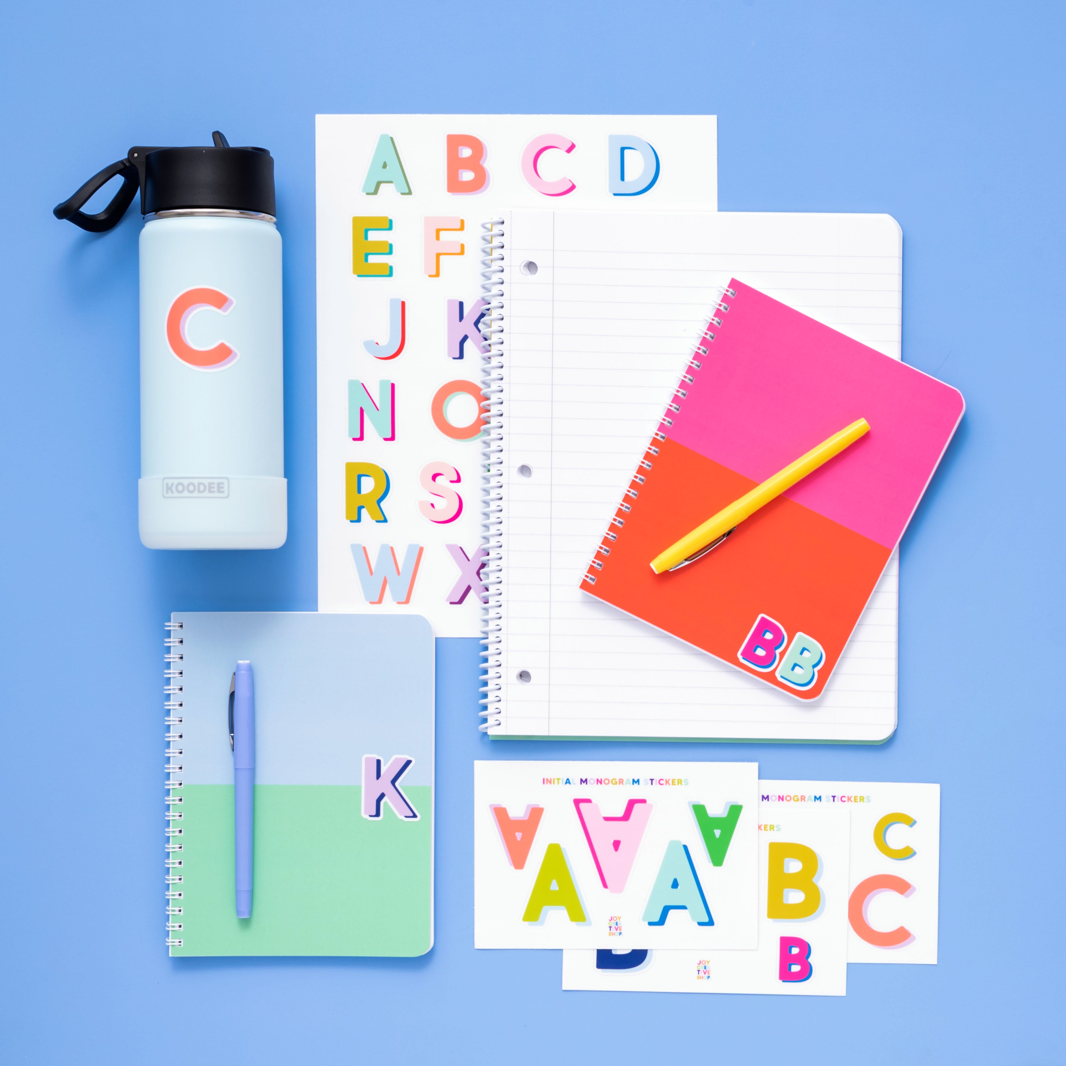 0.5 inch Small Letter Stickers,2080 Alphabet 10 Sheets White Letter  Stickers for Water Bottles,Waterproof Vinyl 1/2 inch Letters ABC for  kids,Self