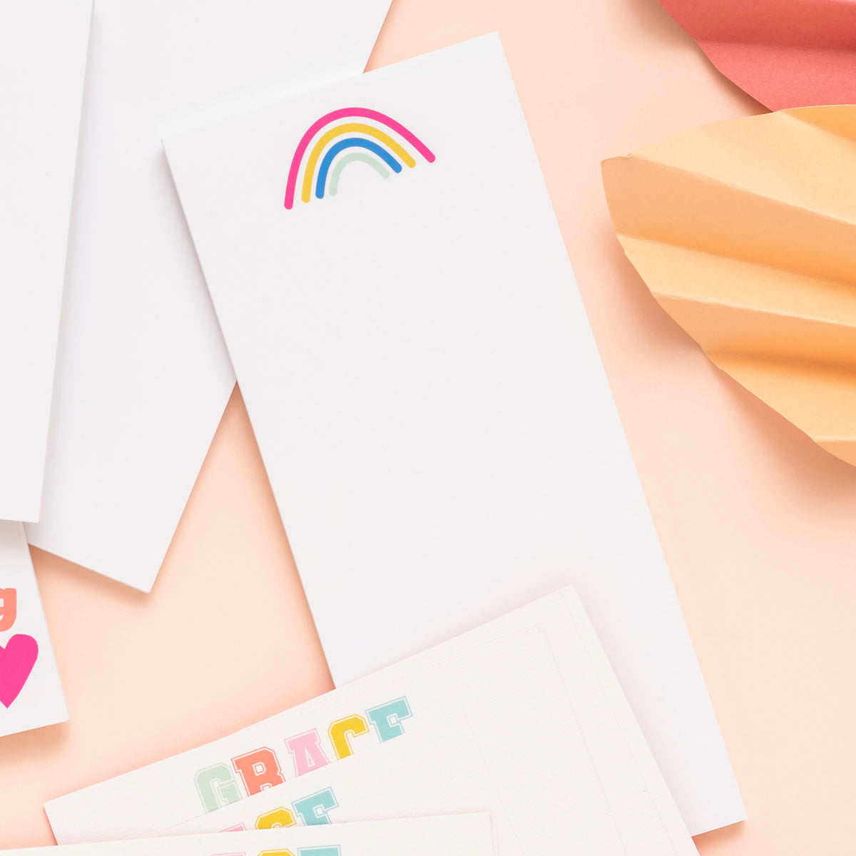 Peace Love and Happy Rainbow Notepad