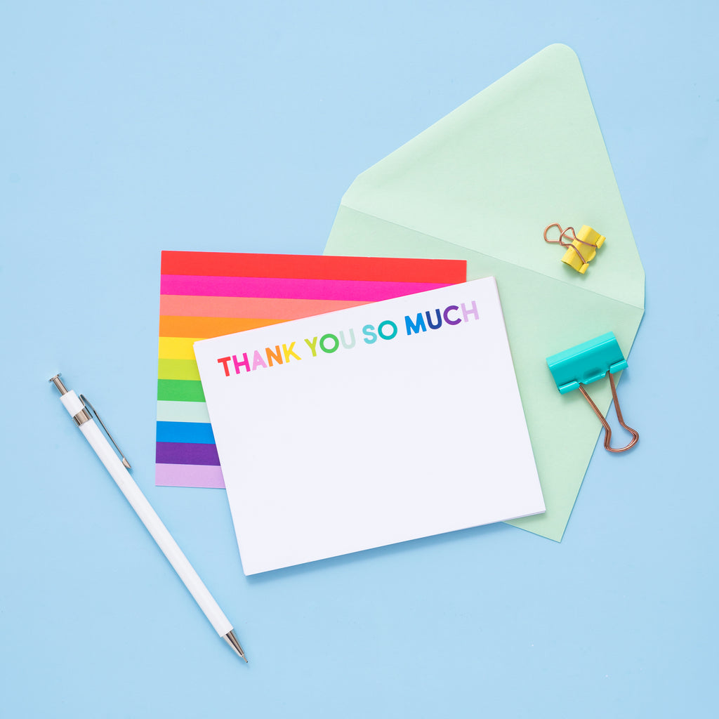 Rainbow Thank You Notes