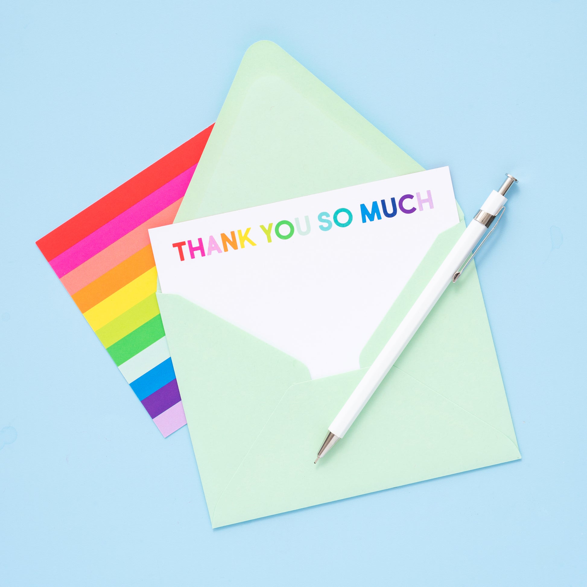 Rainbow Thank You Notes