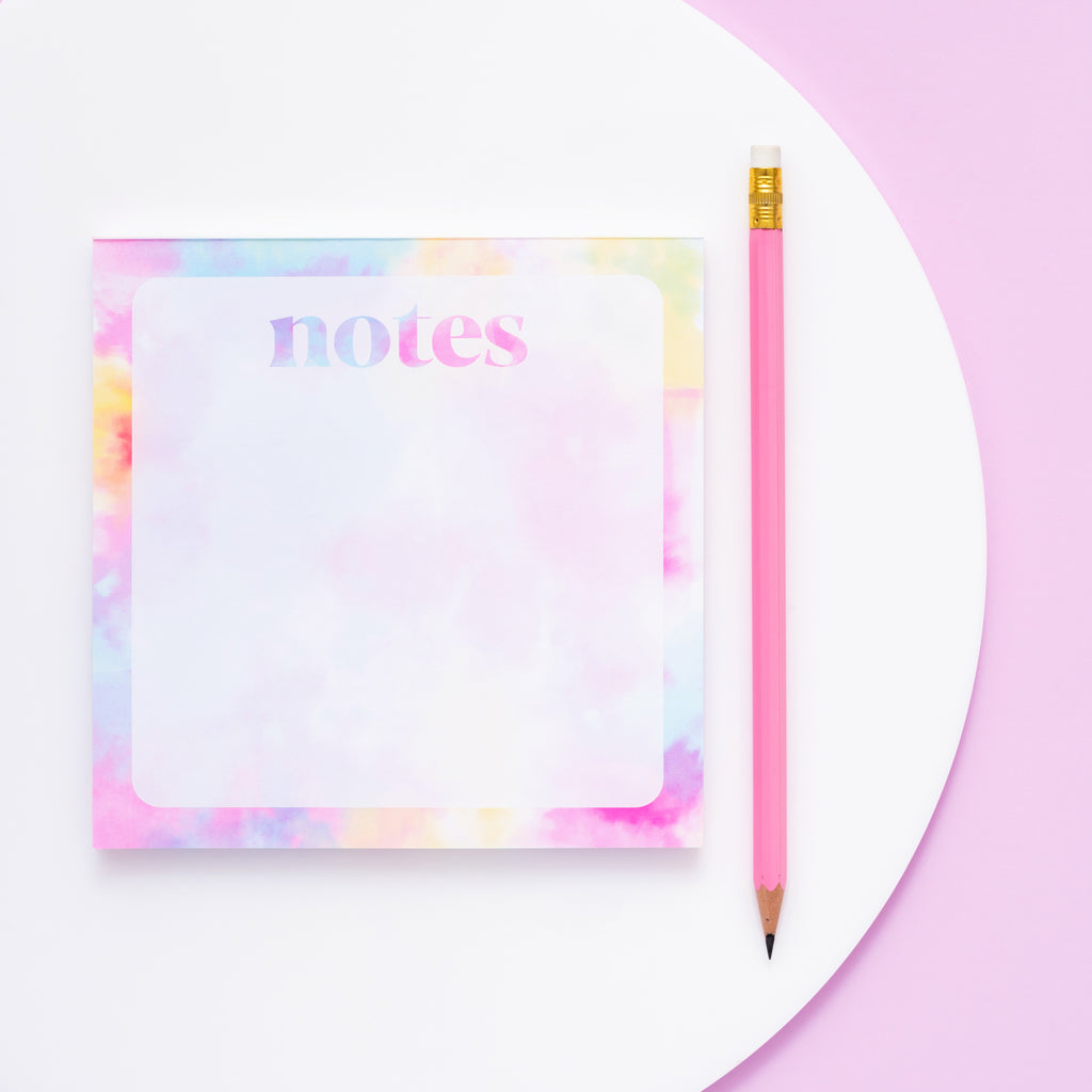 Tie Dye Collection Notes Notepad