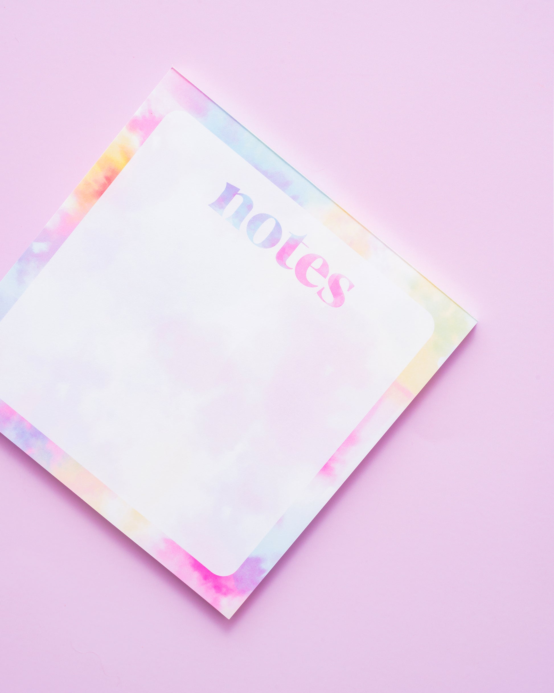 Tie Dye Collection Notes Notepad