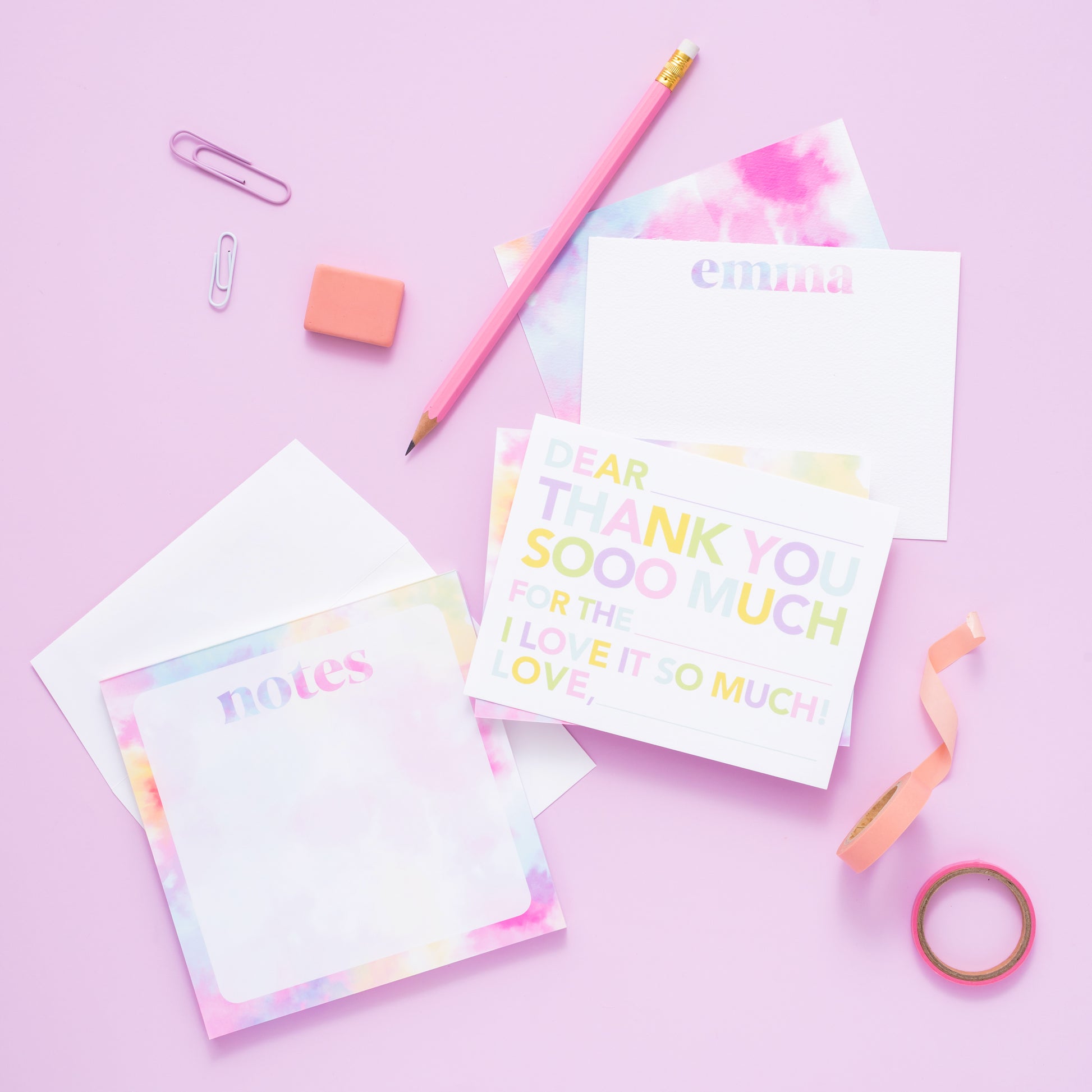 Tie Dye Collection Notes Notepad
