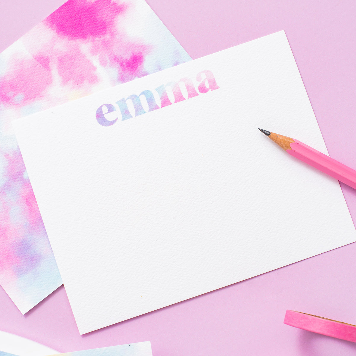 Tie Dye Collection Personalized Stationery