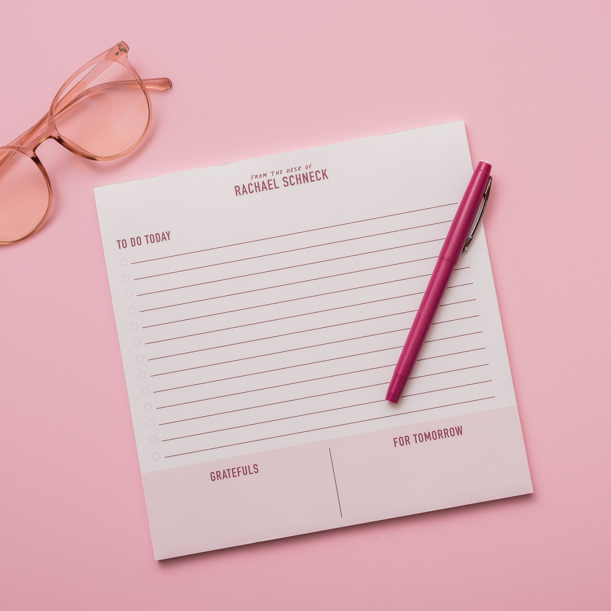 Corporate From the Desk of Large Square Notepad