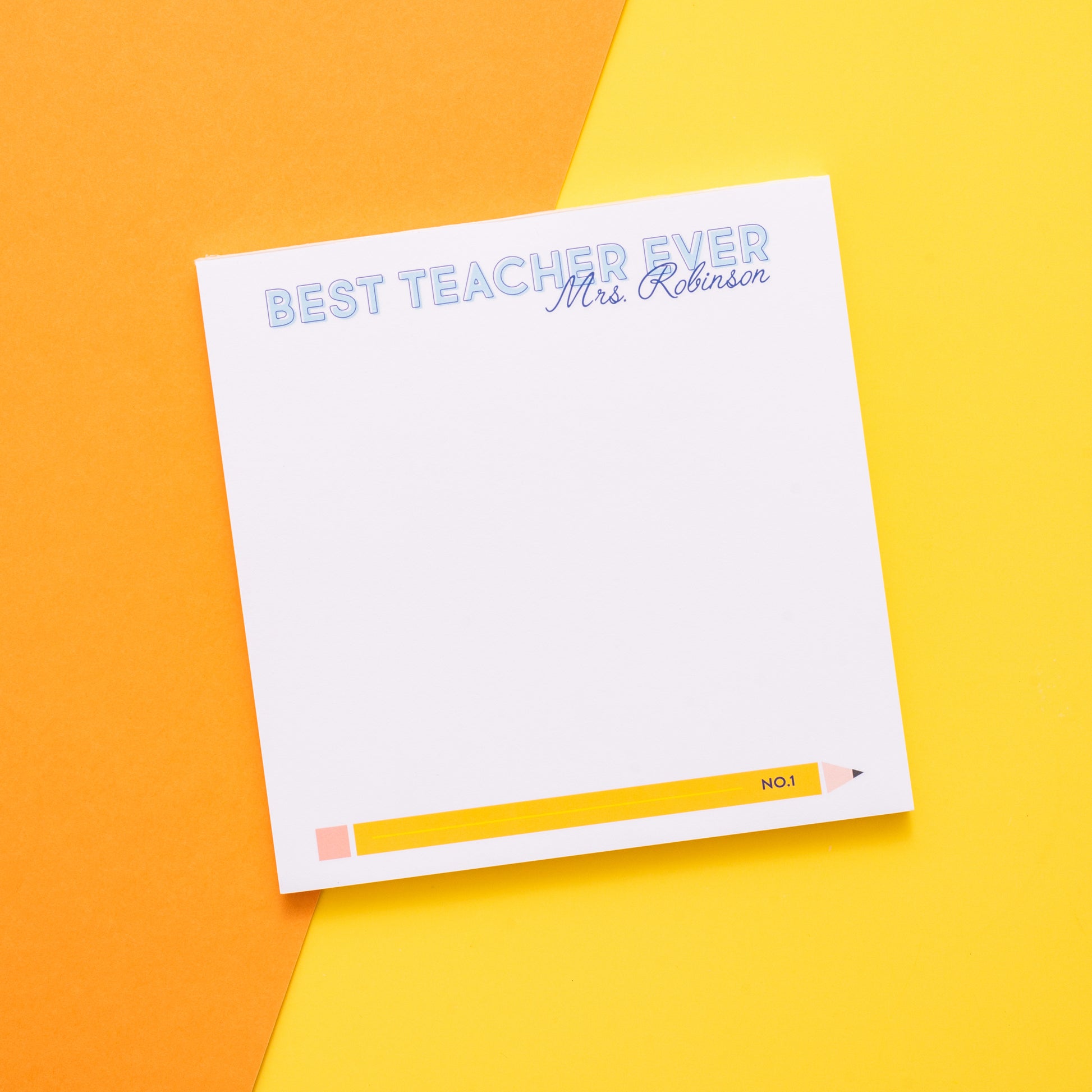 Best Teacher Ever Personalized Notepad