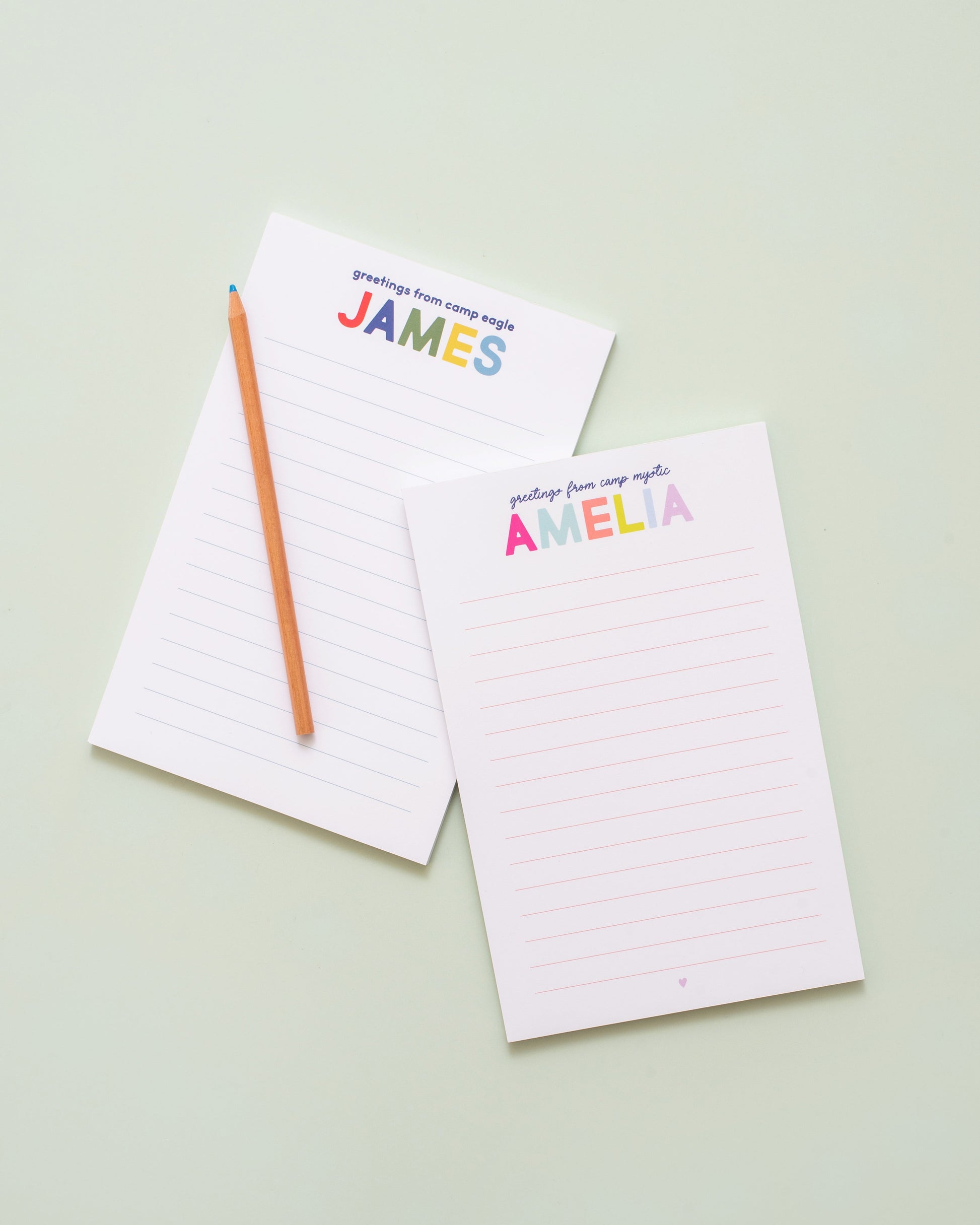 Camp Personalized Notepad - Pink