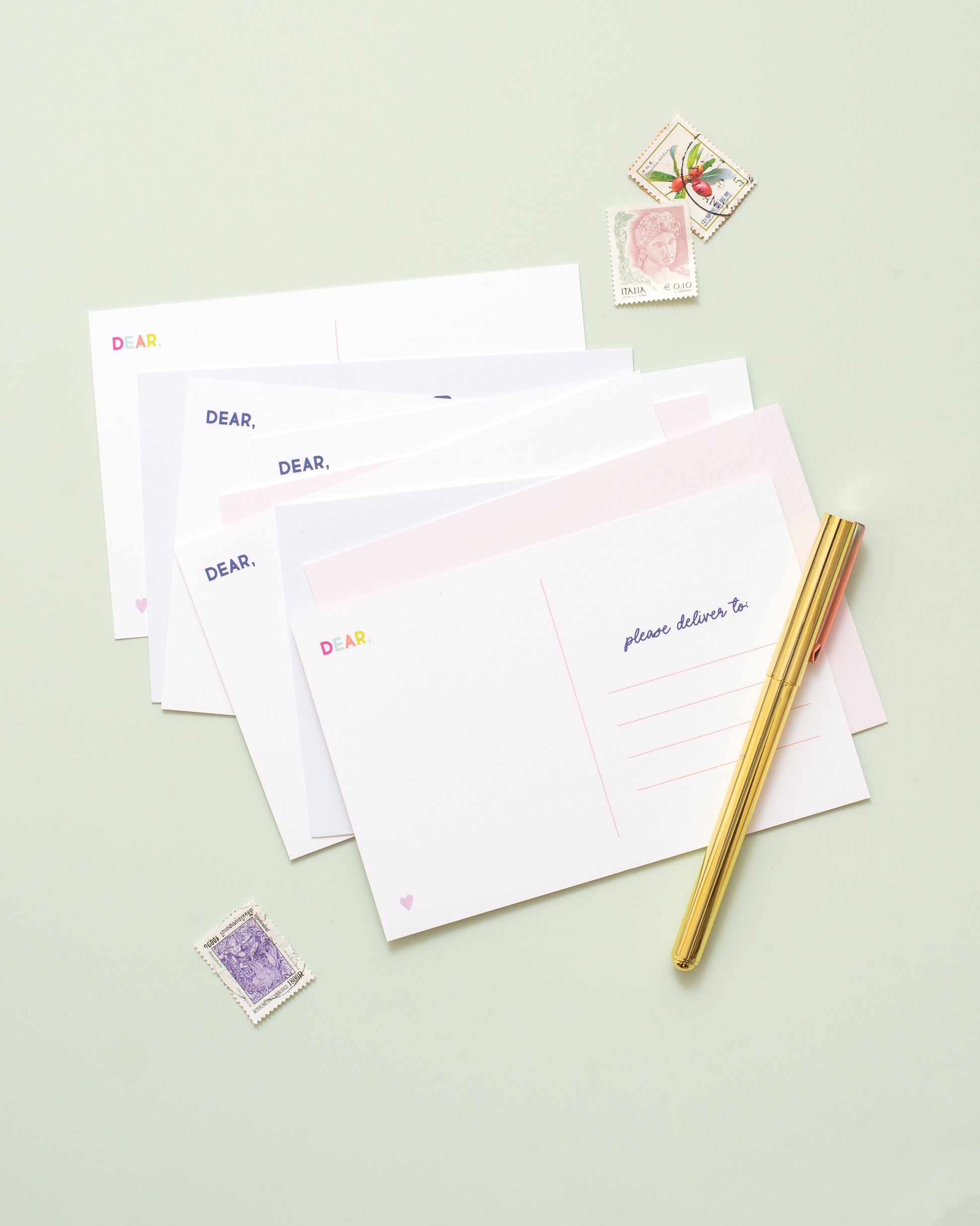 Camp Personalized Postcard - Pink