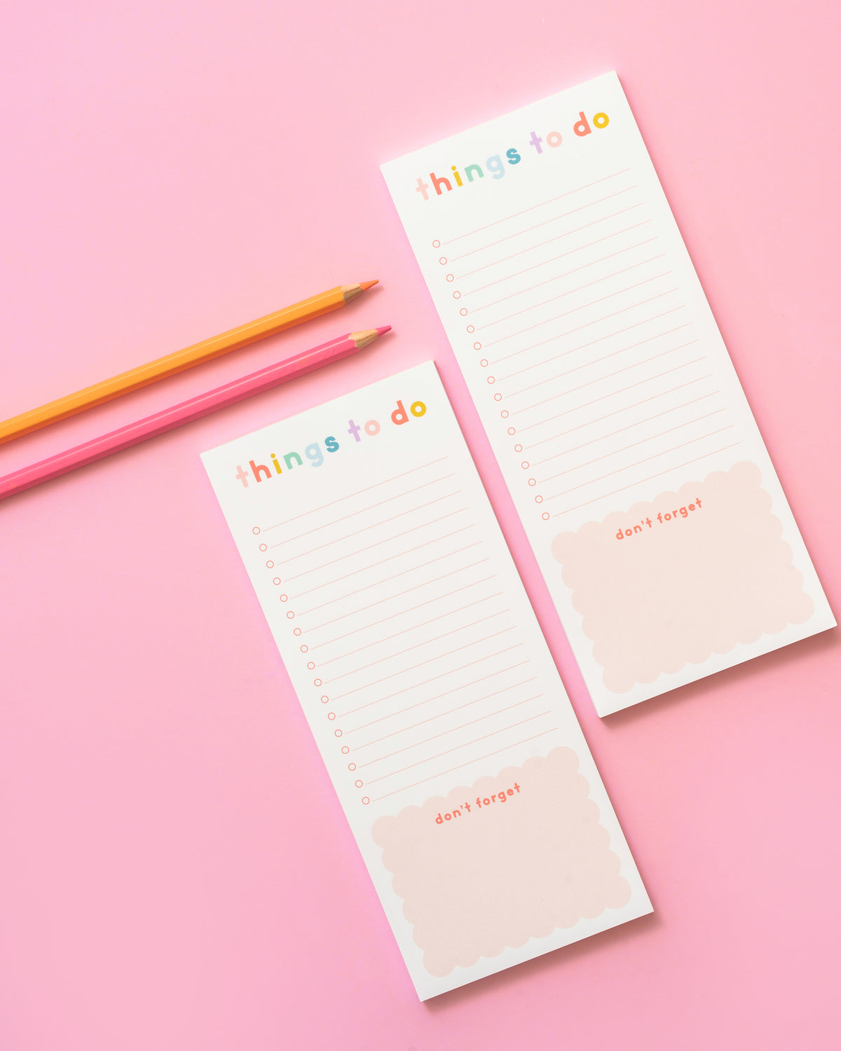 Spring Scallop Things To Do Notepad