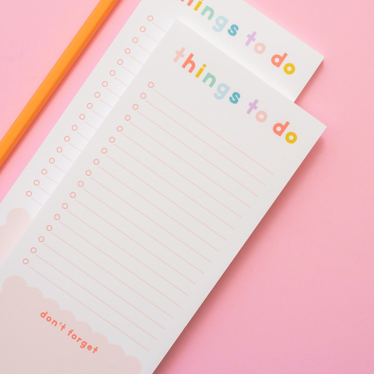 Spring Scallop Things To Do Notepad