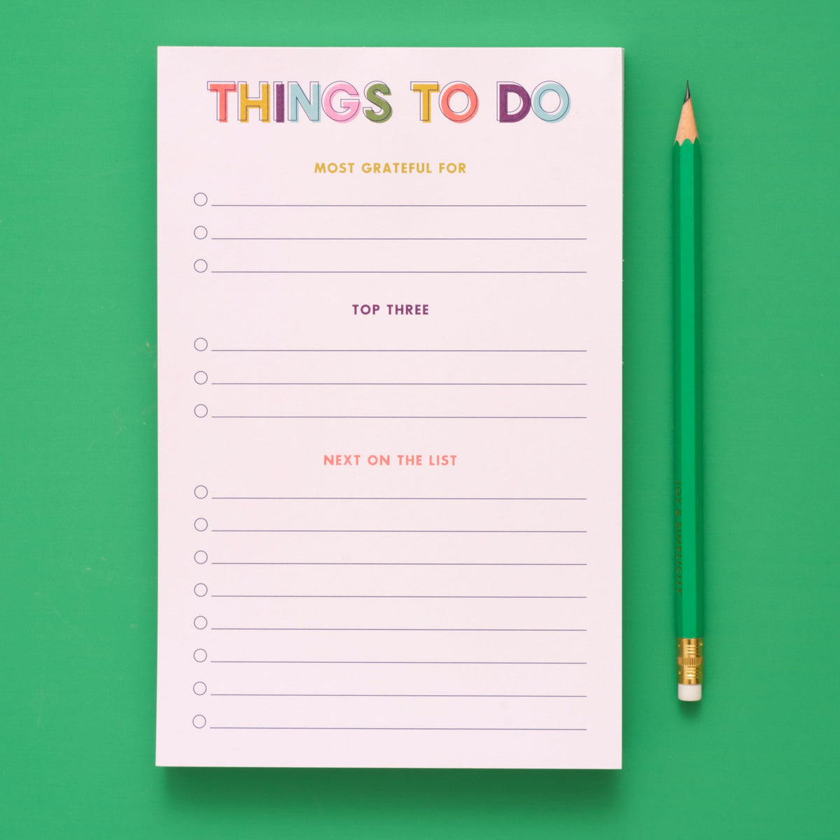 Gratitude To Do List Notepad - Joy Creative Shop
